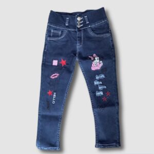 Kids Girls high-waist jeans