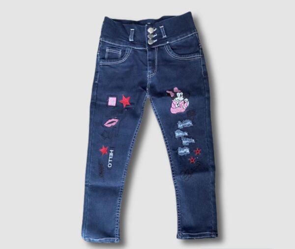 Kids Girls high-waist jeans