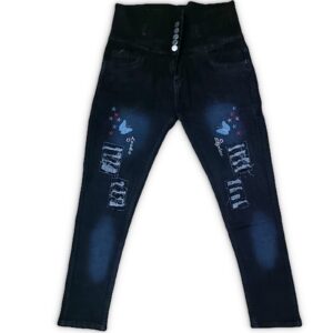 Women 5 button Embroidery jeans