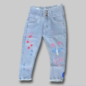 Embroidery Girls jeans