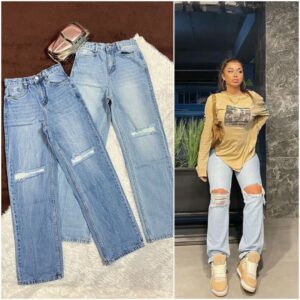 Damage women jeans