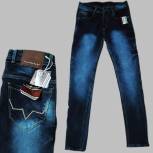 Men knitting cotton jeans.