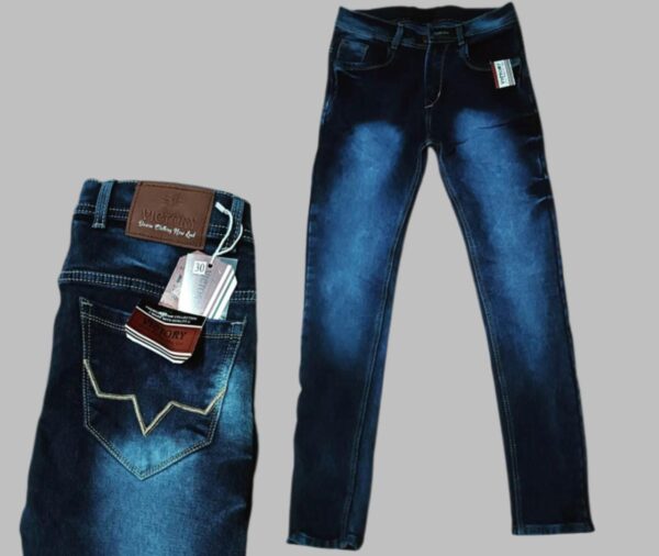 Men knitting cotton jeans.