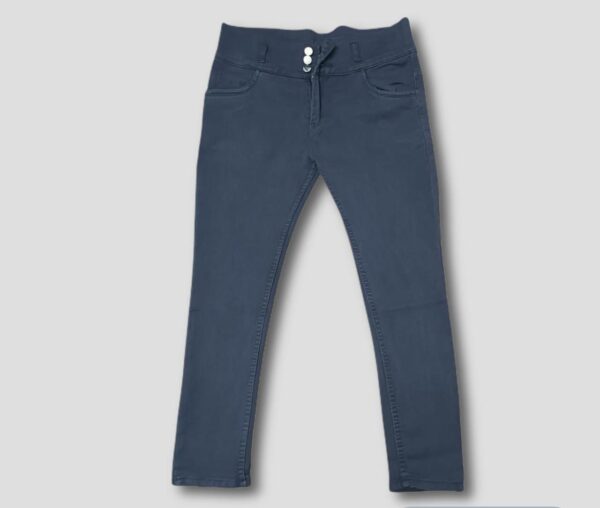 Women plain high-waist jeans